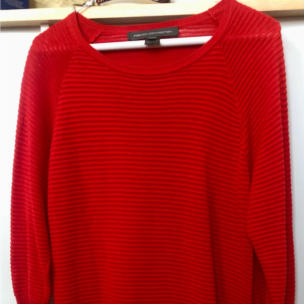 French Connection Poppy red Dress. Size Lg